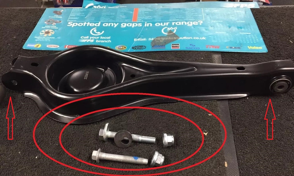 REAR LOWER SUSPENSION PAN ARM JAGUAR X TYPE 2.1 2.0D V6 C2S24713 FITTING BOLTS 