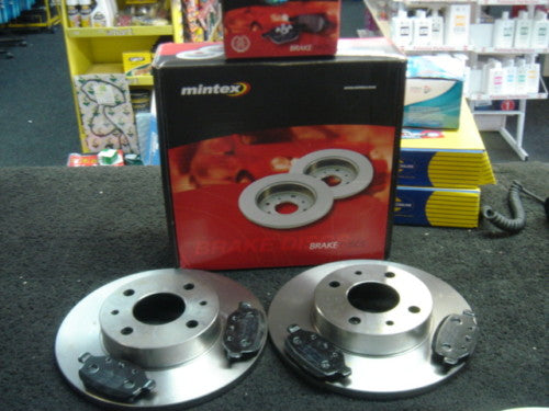  FOR FIAT PUNTO 1.8HGT MINTEX  REAR BRAKE DISCS & PADS