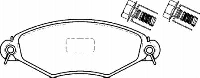 PEUGEOT 306 1.4 1.6 1.8 1.9 2.0 BRAKE PADS MINTEX BOS 2