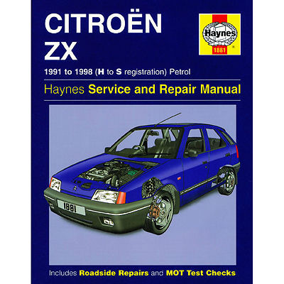 HAYNES CITERON ZX 1991 -1994 H TO M REGISTRATION  PETROL 