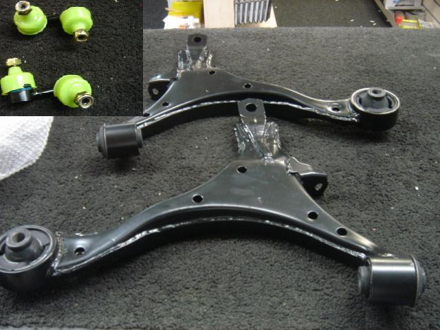 FOR  CRV MK2 2002-2006 2 LOWER WISHBONE SUSPENSION ARMS 2 ANTI ROLL BAR LINKS