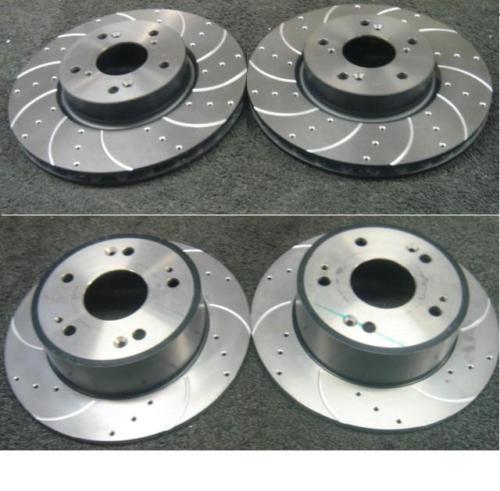 FOR HONDA INTEGRA TYPE R DC5  BREMBO BRAKE DISC CROSS DRILLED GROOVED BRAKE DISC