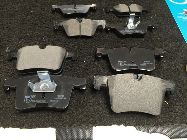 BMW 3 SERIES F30 320i M SPORT GENUINE MINTEX FRONT AND REAR PAD SET AND SENSORS