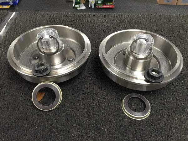 FOR FORD FIESTA FUSION REAR BRAKE DRUMS WHEEL BEARING FITTED ABS RING