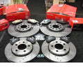 AUDI TT TDi TFSi 8J BRAKE DISC SPORT CROSS DRILLED BREMBO BRAKE PAD FRONT REAR