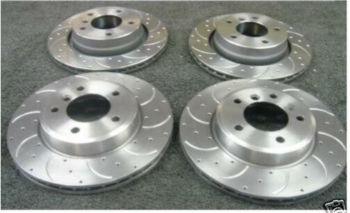FOR BRAKE DISC BMW 320d 320i MSPORT F30 CROSS DRILLED GROOVED FRONT REAR DISC