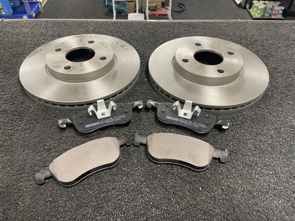 FOR FORD FIESTA MK8 2017- FRONT VENTED BRAKE DISCS AND PADS OE QUALITY 262m