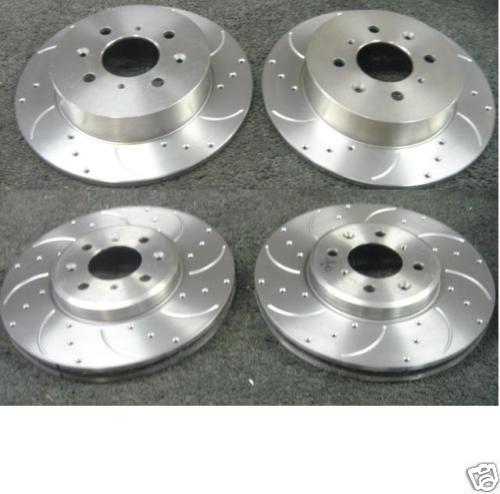 BRAKE DISC ROVER MG ZR160 ZS180 CROSS DRILLED GROOVED BRAKE DISC FRONT REAR