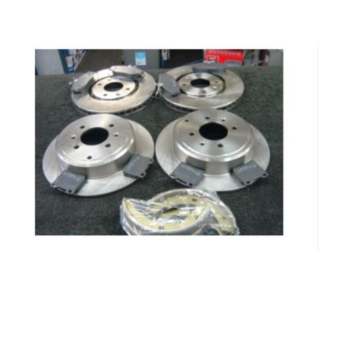 PEUGEOT 406 FRONT REAR BRAKE DISCS BRAKE PADS HANDBRAKE SHOES FITTING KIT