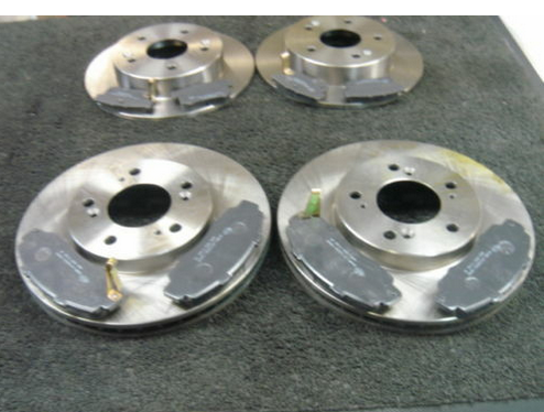 FOR HONDA PRELUDE 2.2VTE BB6 BRAKE DISCS BRAKE PADS FR & RR 282+260mm x 114pcd