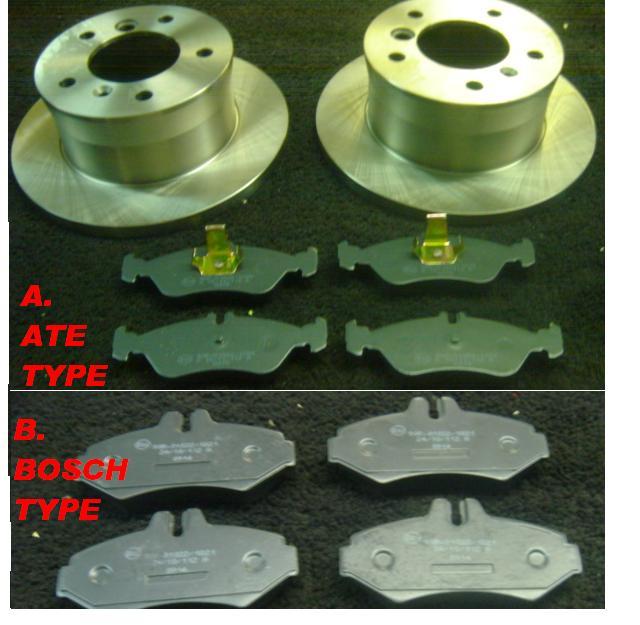 FORSPRINTER 208 210 211 212 213 216 311 314 316 CDI REAR BRAKE DISC PADS 272MM