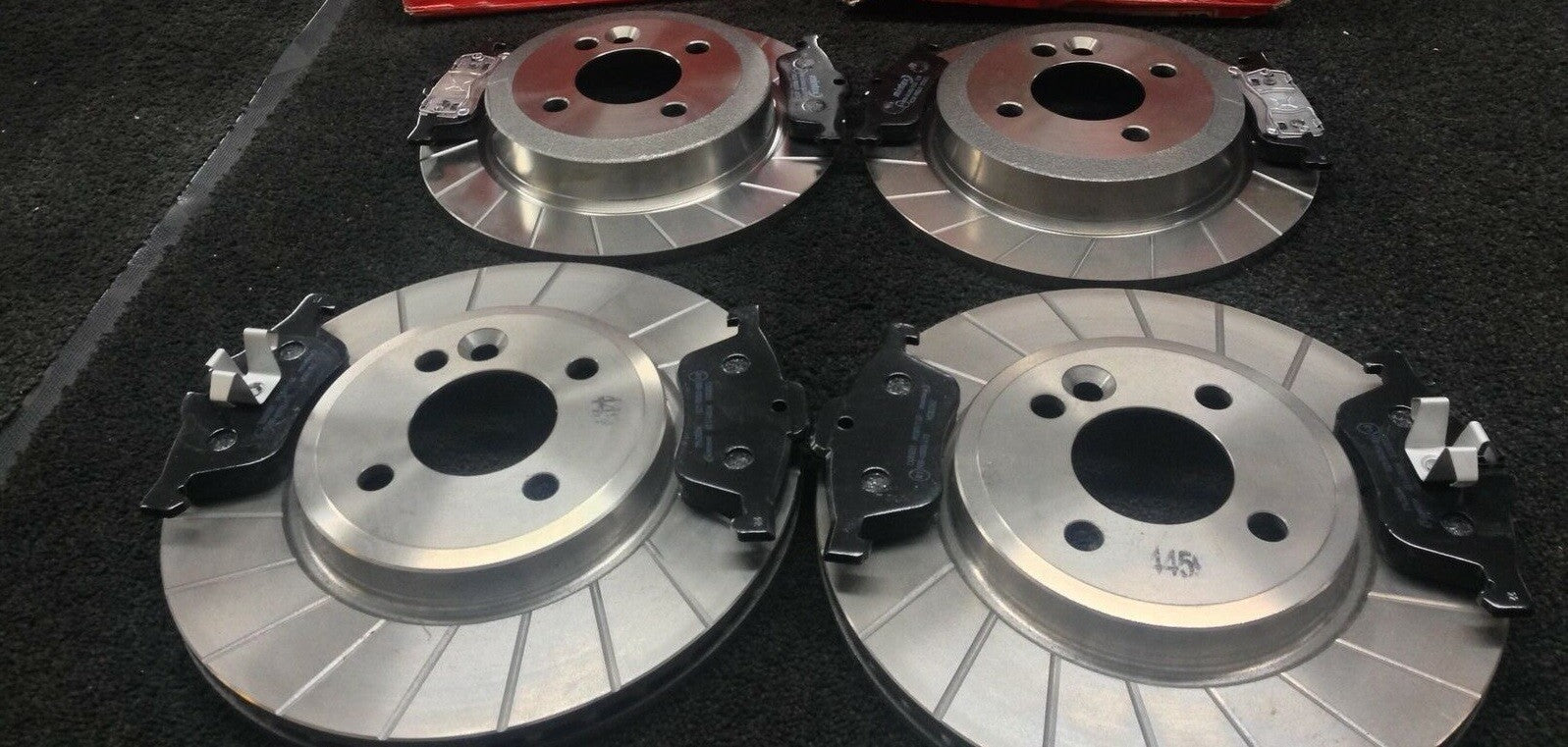BMW MINI cooper SD the 170hp GROOVED BRAKE DISC MINTEX BRAKE PAD FRONT REAR