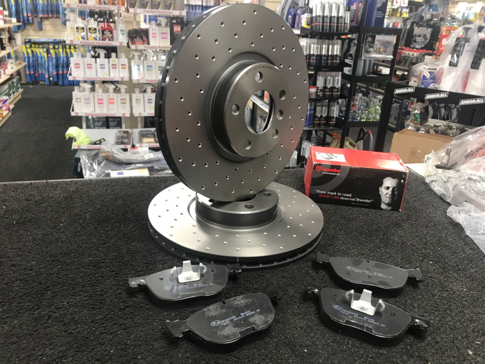 BMW X6 Xdrive F16 MSPORT BRAKE DISC CROSS DRILLED  BREMBO BRAKE PAD FRONT REAR