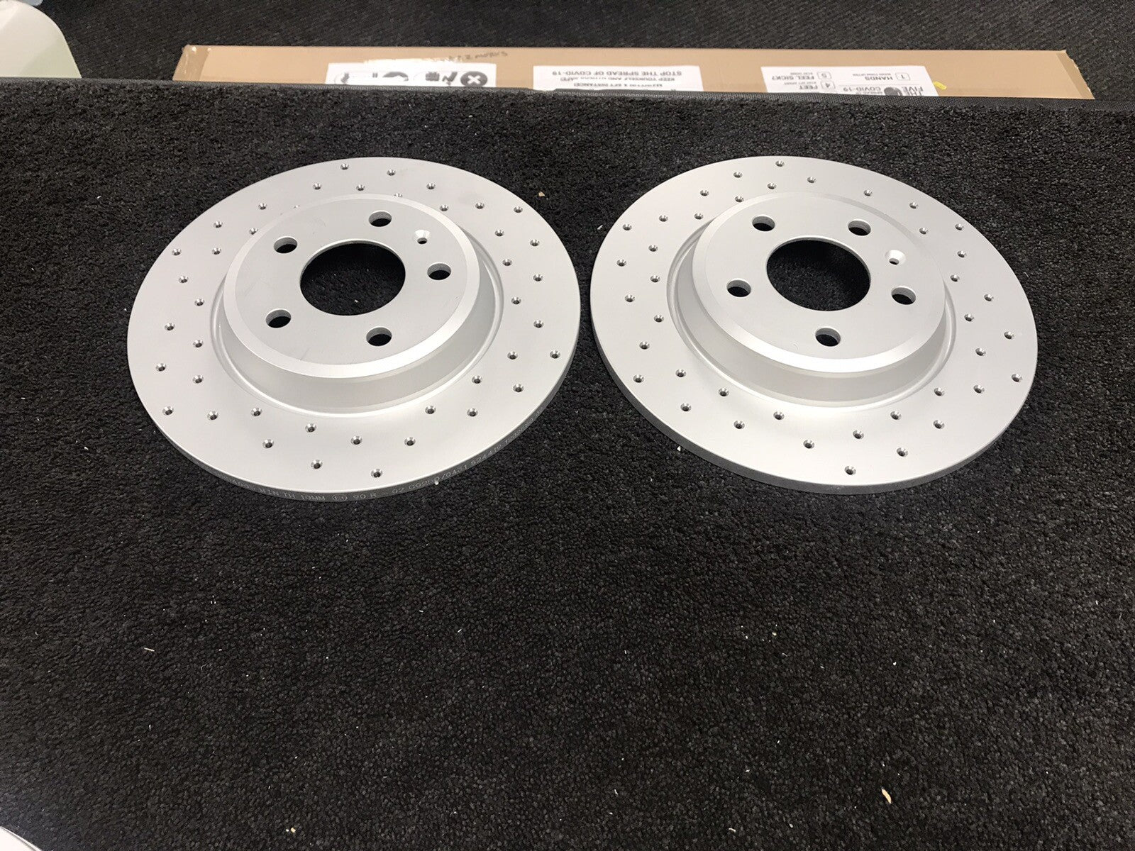 AUDI A4 A6 S4 A5 TFSI QUATTRO SLINE CROSS DRILLED BRAKE DISCS 345MM +300MM F+R