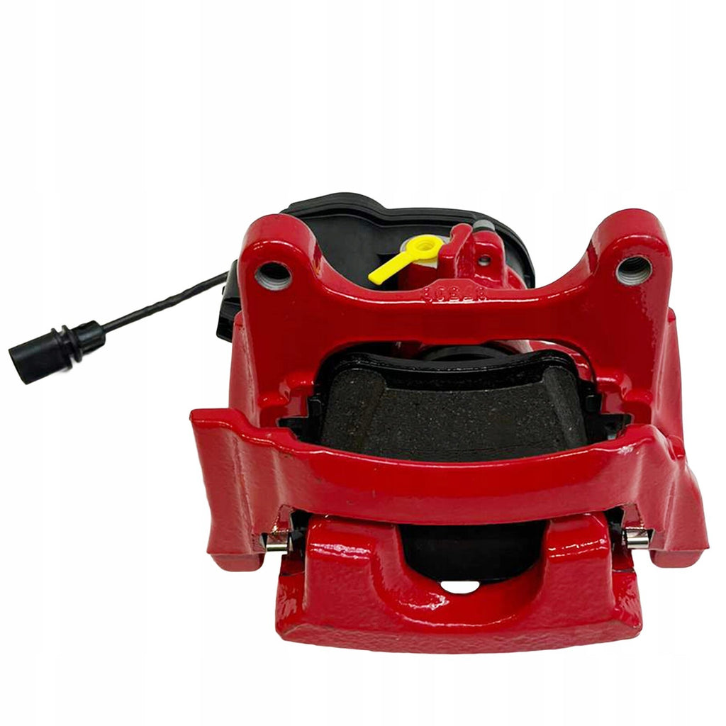 VW TOUARG 2018ON NS LH REAR ELECTRIC BRAKE CALIPER 4M0615405C 350MM DISC RED