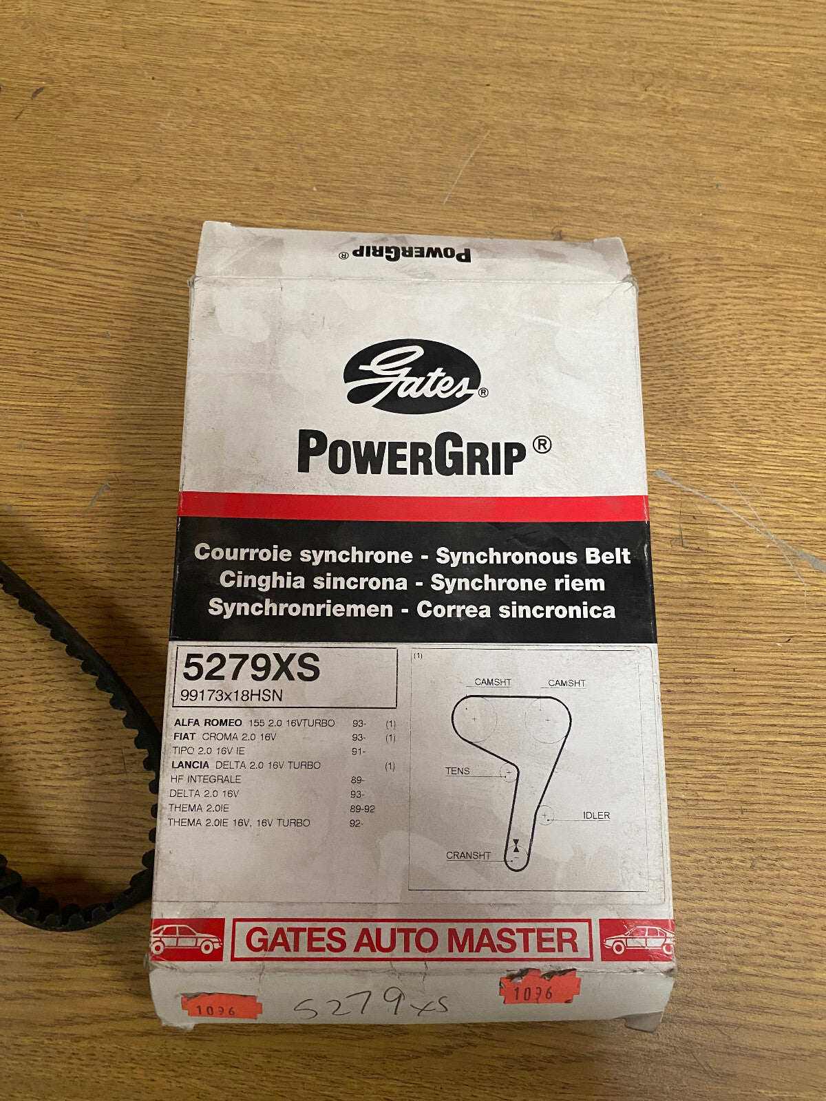 FOR LANCIA DELTA INTEGRALE 2.0 HF EVO 16V GATES POWERGRIP TIMING BELT 5279XS