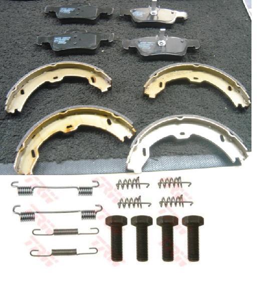 FOR MERCEDES SL600  SL500 S63 S65 REAR BRAKE PADS HANDBRAKE SHOES FITTING KIT 