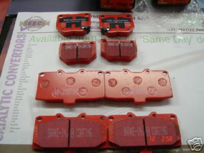 FOR NISSAN SKYLINE R33 GTS BRAKE PADS EBC RED STUFF FRONT REAR BRAKE PADS SET