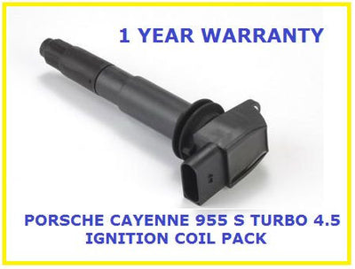 1 BRAND NEW PORSCHE FOR CAYENNE 955 S TURBO 4.5 IGNITION COIL PACK STICK 2002 ON