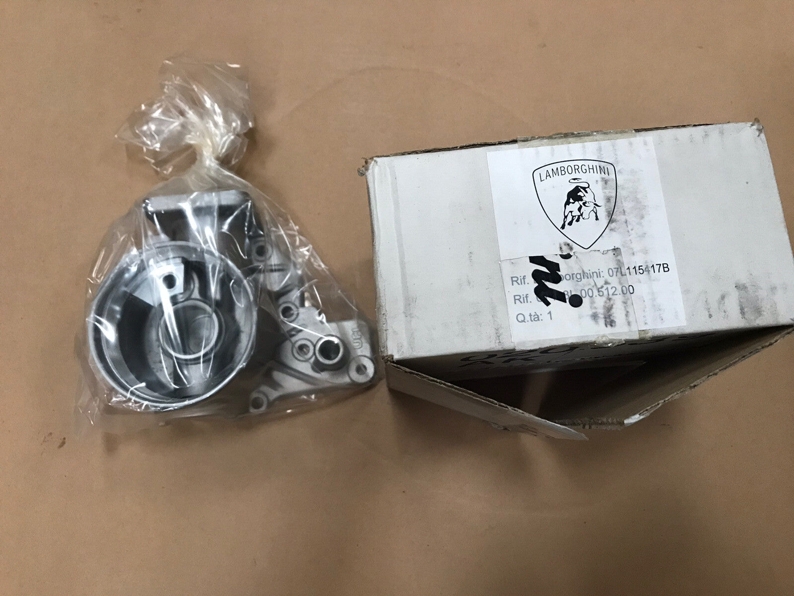 LAMBORGHINI GALLARDO GENUINE ORIGINAL OIL FILTER HOUSING NEW 07L115417B