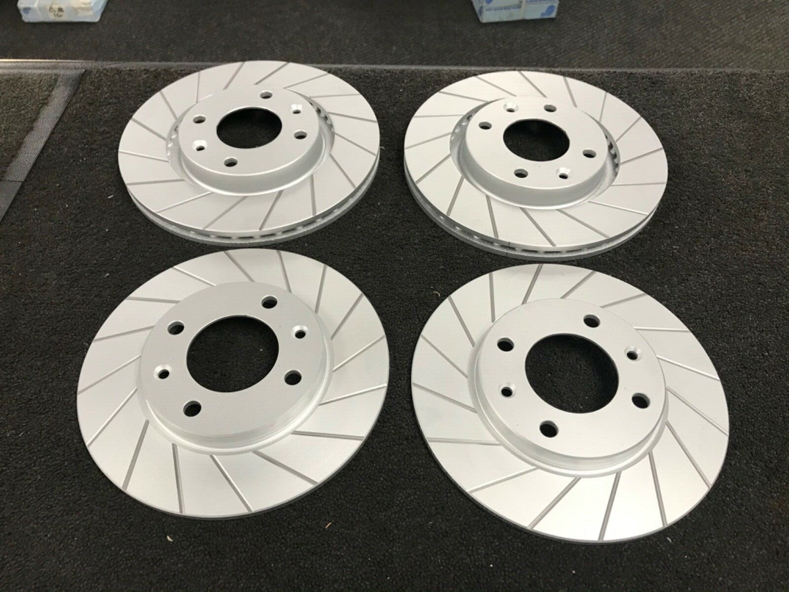 PEUGEOT 206 GTI PERFORMANCE GROOVED BRAKE DISC FRONT REAR BRAKE DISCS 