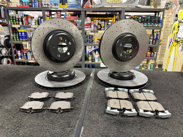 BMW X5 G05 BRAKE DISC CROSS DRILLED BRAKE PADS FRONT REAR