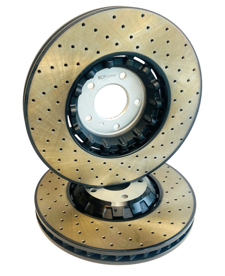 REAR VENTED BRAKE DISCS 330MM TEXTAR BRAKE PADS AUDI RS5 F5 2017-2025