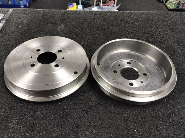 2 REAR BRAKE DRUMS FOR  FIAT DOBLO CARGO IDEA QUBO 1.9D 1.9TD MULTIJET 228MM