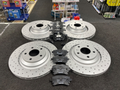 FOR AUDI A6 C6 4F QUATTRO ALLROAD DRILLED FRONT REAR BRAKE DISCS PADS