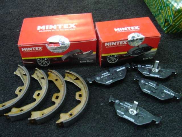 MG ZTT ZT 190 BRAKE PADS REAR MINTEX BRAKE PADS HANDBRAKE PARKING SHOES