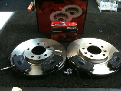 PEUGEOT 407 1.6hdi 2.0hdi MINTEX BRAKE DISC PADS FRONT 