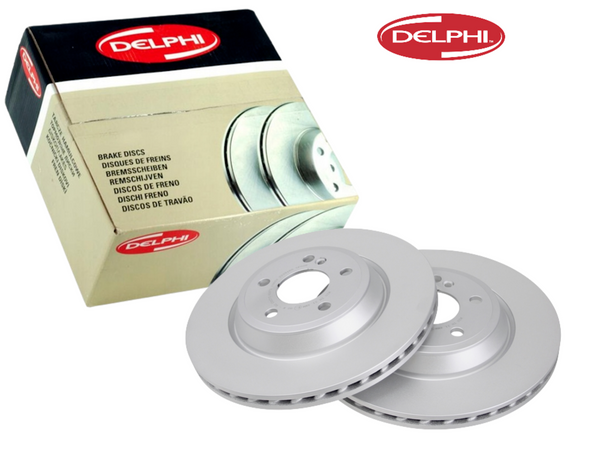 2 REAR VENTED BRAKE DISC FOR MERCEDES SL350 SL400 SL500 R231 M276.954