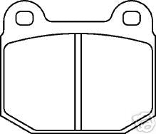 MERCDESE C180 C200 C220 BRAKE PADS REAR  SET  NON ASR 