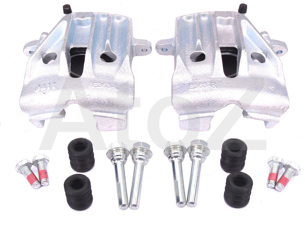 2 Front Brake Calipers + Slider Pins VW T3 T25 Transporter 1986-92 solid  discs
