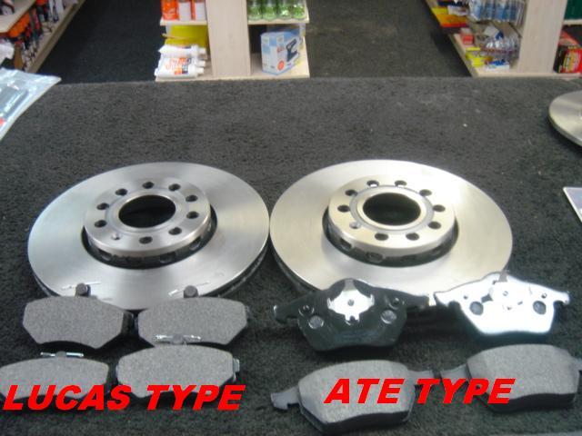 VW PASSAT 1.8 1.9 BRAKE DISCS BRAKE PADS MINTEX  FR 280