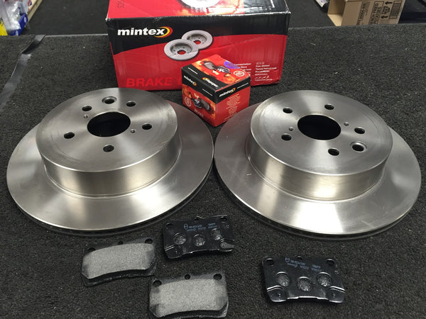 FOR IS250 IS220D IS200D IS250C REAR BRAKE DISC MINTEX BRAKE PAD 291MM SOLID 