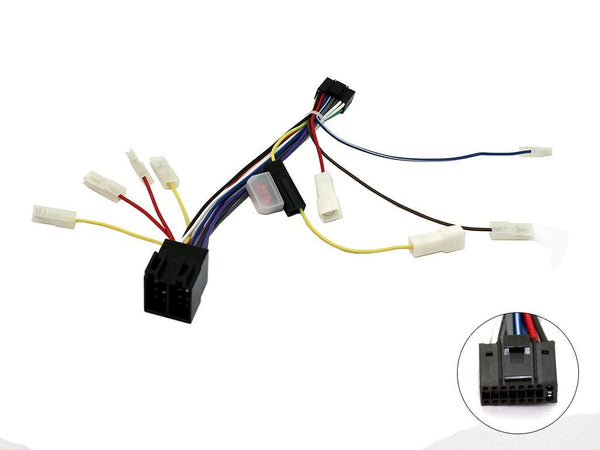 FOR JVC 16 PIN 2003 ONWORDS CABLE HARNESS ADAPTOR LOOM LEAD TO BARE ENDS 
