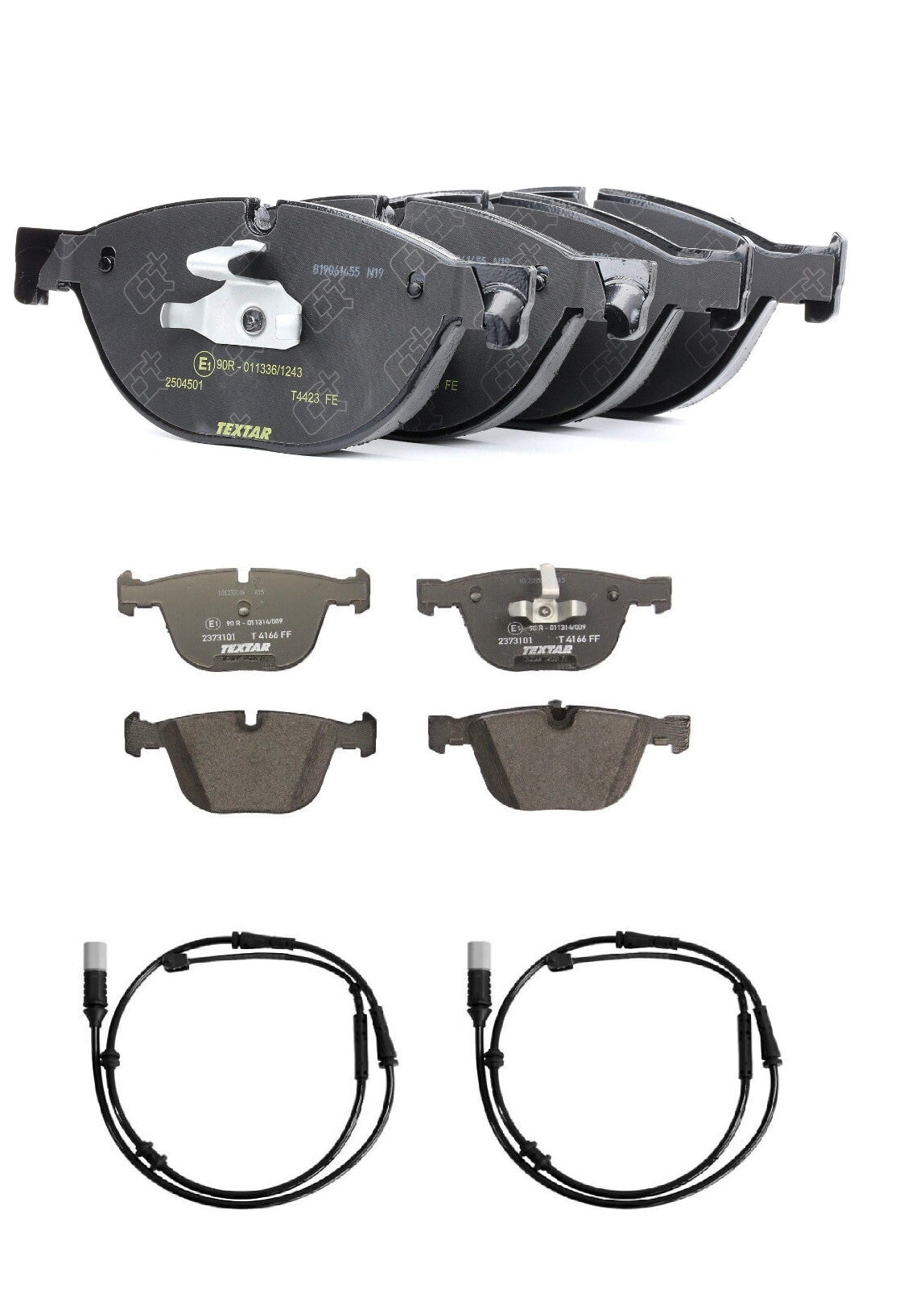 FOR BMW  F07 520 525 530 550 F01 F02 730 740 750 760 FRONT REAR BRAKE PADS WIR