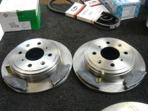 FOR HONDA CIVIC 1.6 1.7CDTI BRAKE DISC REAR BRAKE DISCS & PADS 4STUD NEW!
