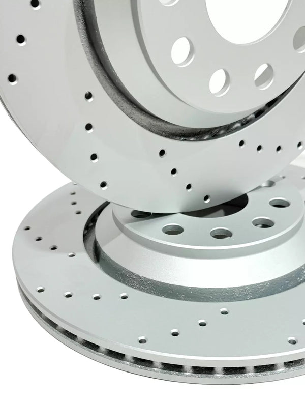 Audi S3 TT RS3 RSQ3 Golf MK7 R (2013-) REAR COATED DRILLED BRAKE DISC | 310mm