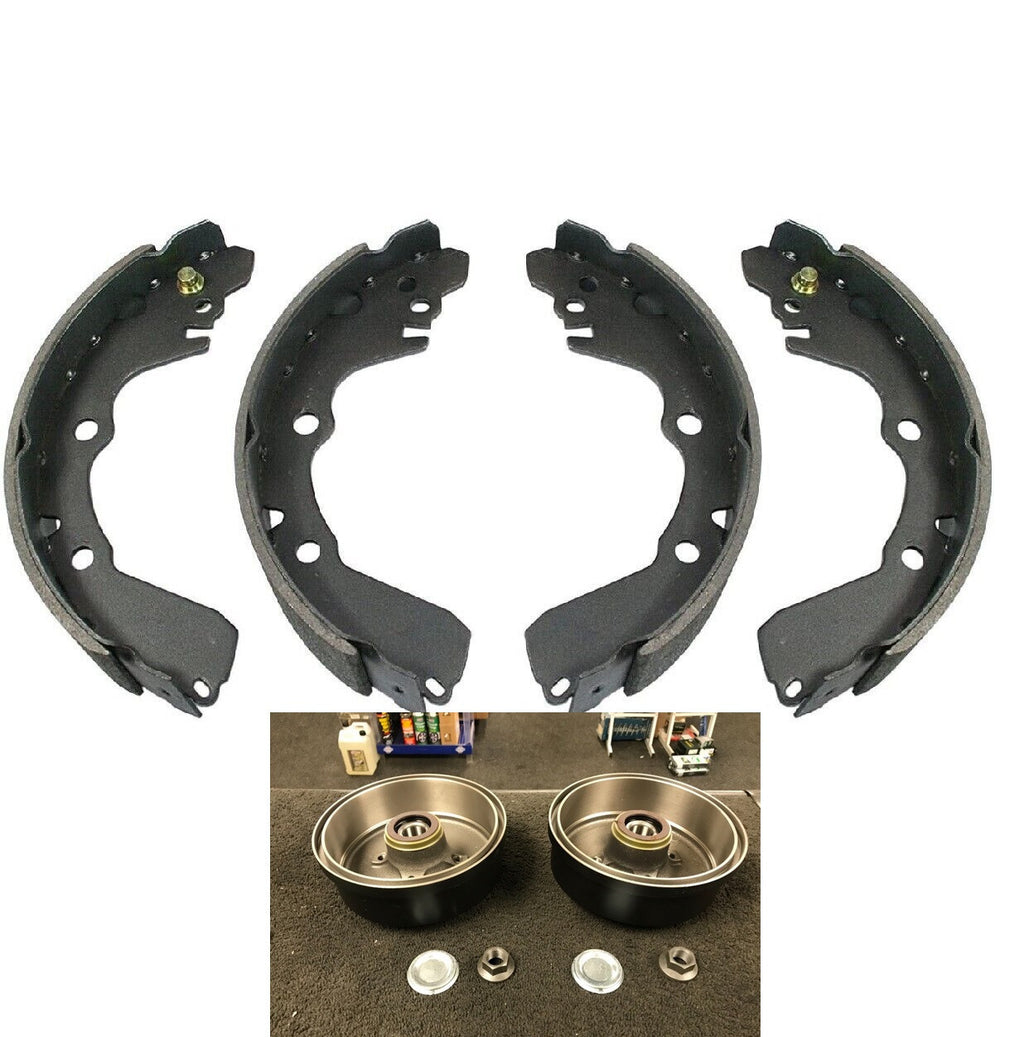 FOR PEUGEOT 206 SW REAR BRAKE DRUM FITTED BREARING  ABS RING AND WITH BRAKE SHOE