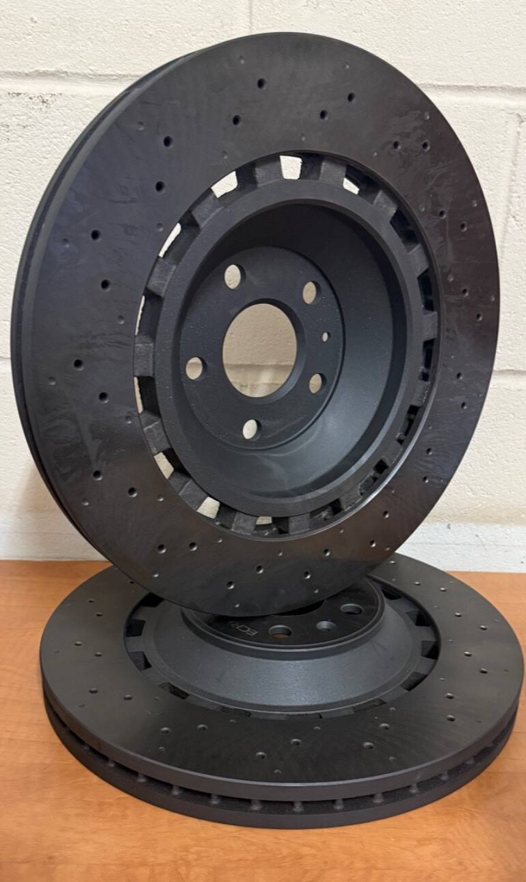 AUDI RS3 2.5 2019-21 FRONT DRILLED COATED BRAKE DISC PAIR 8V0615301B/C/P  370mm