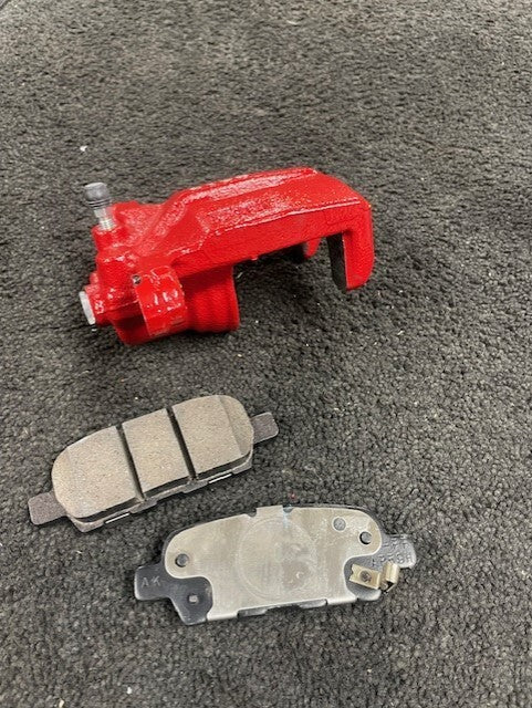 FOR CUBE JUKE PULSAR QASHQAI TIIDA REAR BRAKE CALIPER +PADS NS LH SOLID DISC
