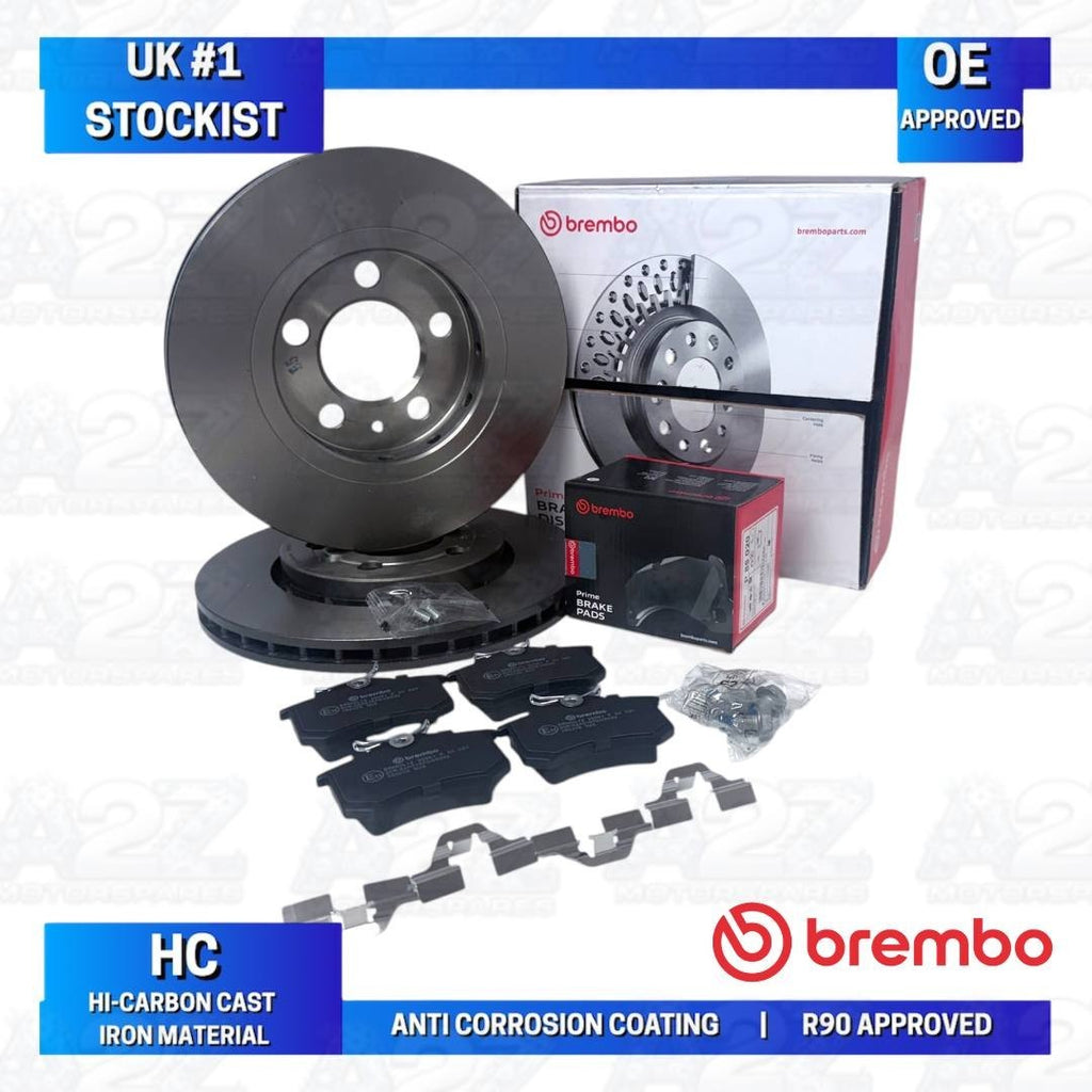 SKODA OCTAVIA 1.8T VRS BRAKE DISC BRAKE PADS BREMBO FRONT REAR 