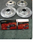 FOR CIVIC 1.4 EJ9 1996-1998 DRILLED GROOVED BRAKE DISC MINTEX BRAKE PADS