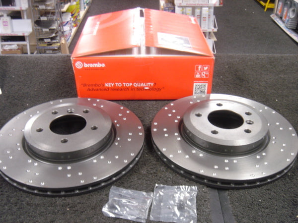 BMW 330 330D 330Ci E46 BRAKE DISC BREMBO DIMPLED REAR BREMBO 320MM