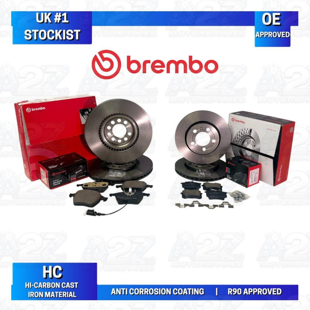 SKODA OCTAVIA 1.8T VRS BRAKE DISC BRAKE PADS BREMBO FRONT REAR 