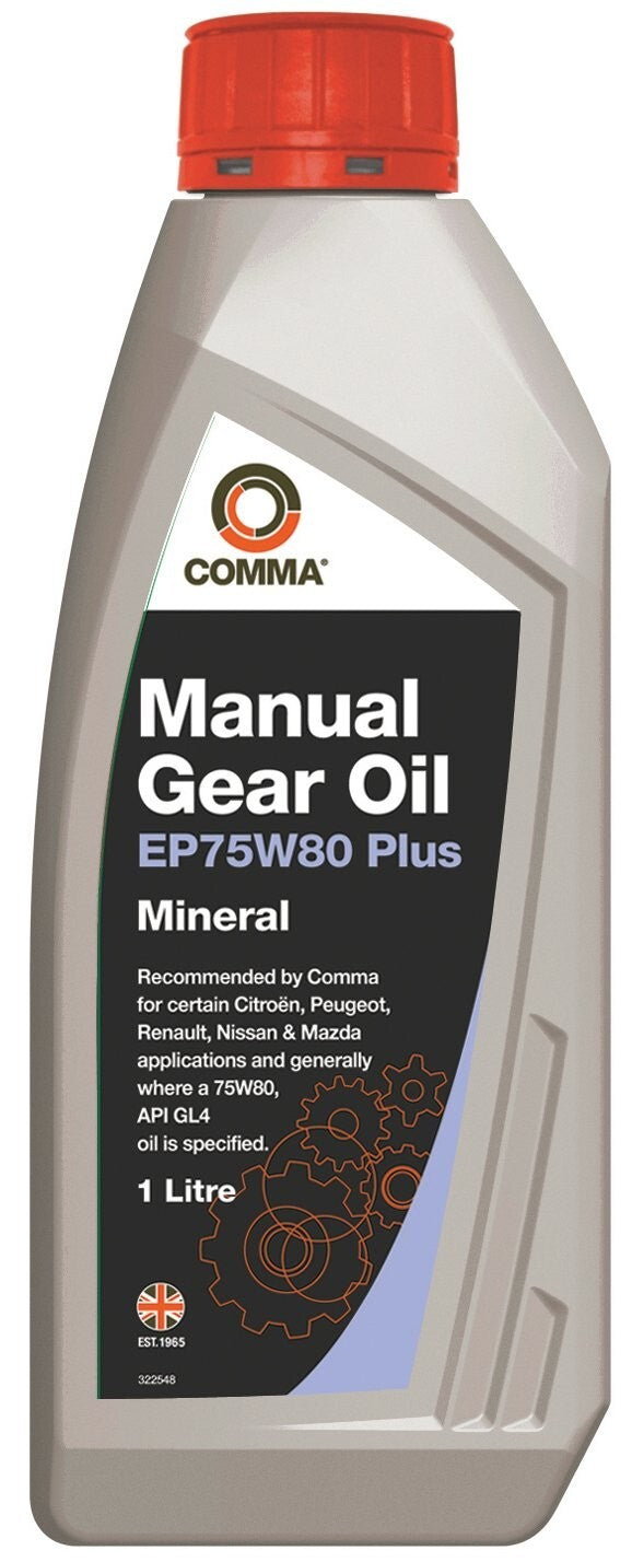 COMMA EP75W80P1L MANUAL GEARBOX Oil EP75W80 Plus 1 Litre