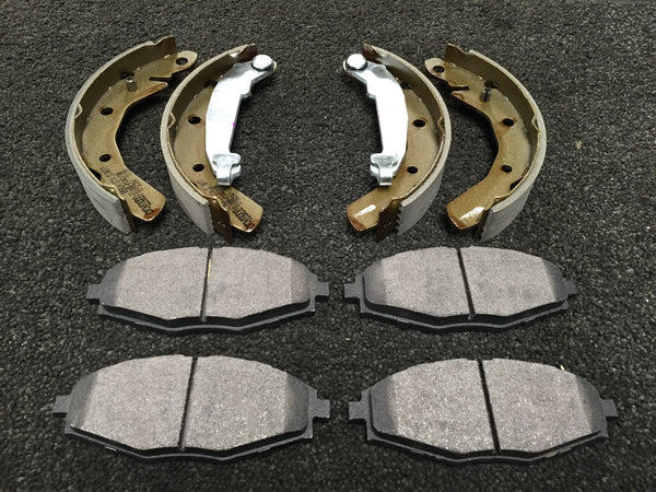CHEVROLET MATIZ REAR BRAKE SHOES FRONT BRAKE PADS FULL SET FRONT REAR