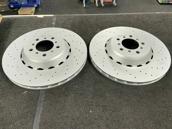BMW F87 M2 F80 M3 F82 F83 M4 FRONT REAR DRILLED BRAKE DISCS 34112284809 / 10
